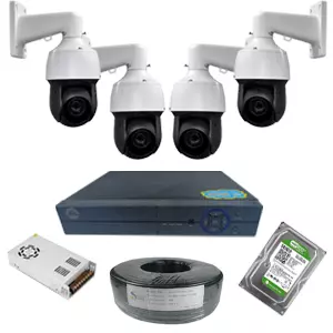 4 كاميرات مراقبة ptz زوم حتى 350متر ip 36x 2m | فالكون للانظمة الامنية